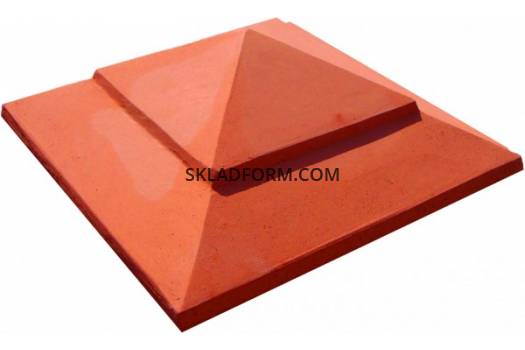 Форма крышки столба Пирамида 4 прямоугольная