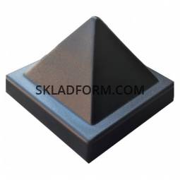 Форма крышки пирамида для столба из АБС пластика №4