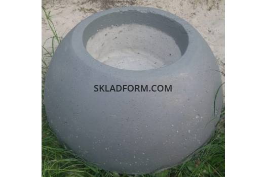 Формы для бетонной полусферы Вазон Ø 50 см