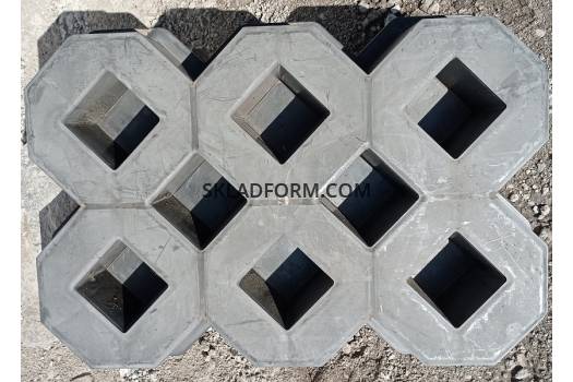 форма для тротуарной плитки решетка газонная